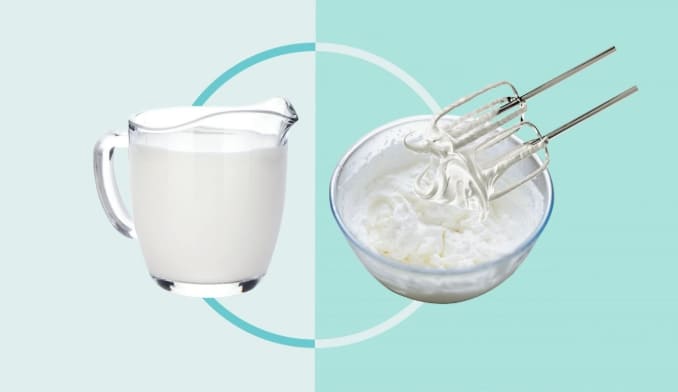 휘핑크림과 생크림 차이