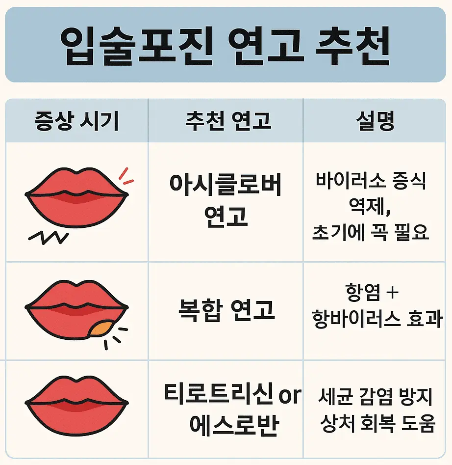 입술포진 연고